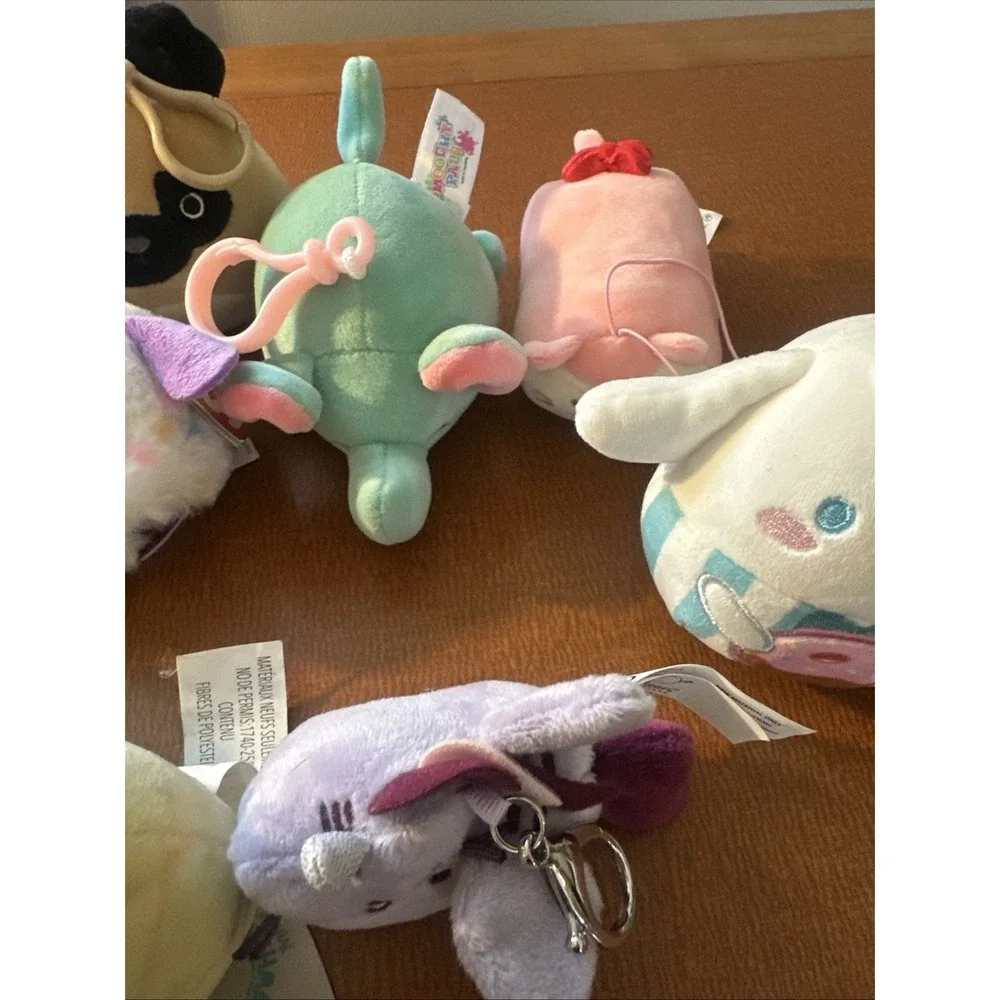 Lot Of 9 Small Squishy Plush: Swuishmallows, TY, Smoochy, Others Some With‎ Tags